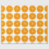 Cadeau Papier de recouvrement - tranche orange (Plat)