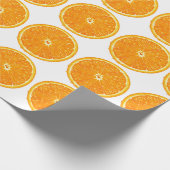 Cadeau Papier de recouvrement - tranche orange (Coin)