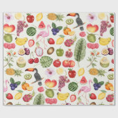 Cadeau Papier de recouvrement tropical (Plat)