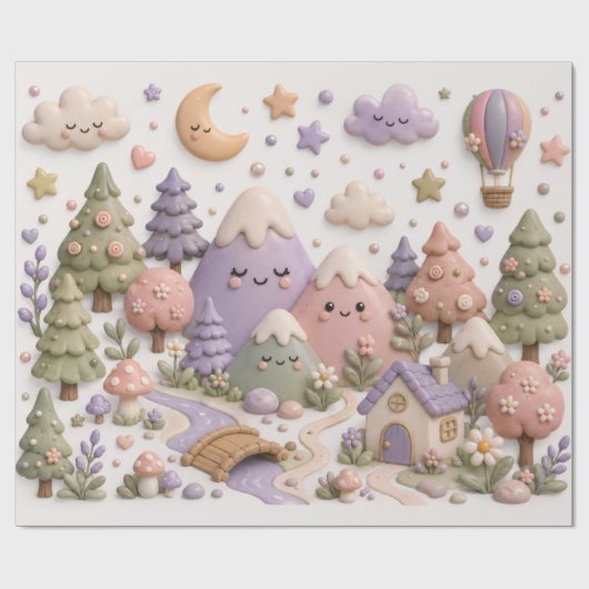 Cadeau Papier de soie fantaisiste (Plat)