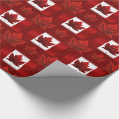 Cadeau Papier de souvenir de drapeau du Canada de papier (Coin)