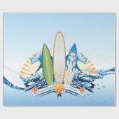 Cadeau Papier de surf 2 enveloppement (Plat)