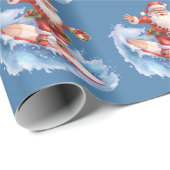 Cadeau Papier de surf Père Noël Wrapping (Coin rond)