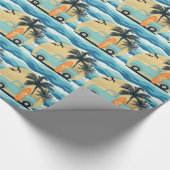 Cadeau Papier de surf Retro Wrapping (Coin)
