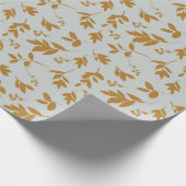 Cadeau Papier de tissus à feuillage jaune (Coin)