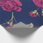 Cadeau Papier de tissus Rose violet gothique (Coin)