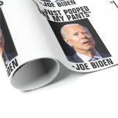 CADEAU PAPIER DE WEAPPING DE POOPY JOE BIDEN (Coin rond)