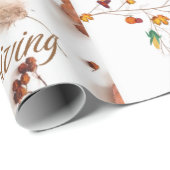 Cadeau Papier d'échauffement d'action de grâce 07 (Coin rond)