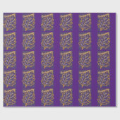 Cadeau Papier d'échauffement d'action de grâce bleu 02 (Plat)