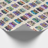 Cadeau Papier d'écorce de Charming Owls (Coin)