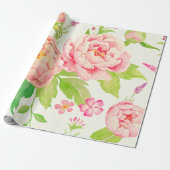 Cadeau Papier d'écorce rose pastel (Déroulé)