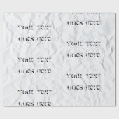 Cadeau Papier découpé avec votre texte dégradé (Plat)