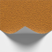 Cadeau Papier découpé Orange Faux Texture (Coin)