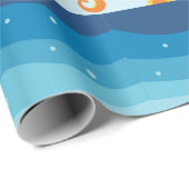 Cadeau Papier d'écouvillonnage des hippocampes océaniques (Coin rond)