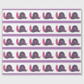 Cadeau Papier d'écouvillonnage pour escargots roses (Plat)
