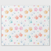 Cadeau Papier d'écrêtage animal pastel (Plat)