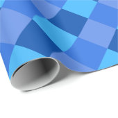 Cadeau Papier d'écrêtage bleu (Coin rond)