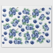 Cadeau papier d'écrêtage de bleuets (Plat)