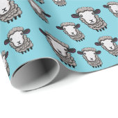 Cadeau Papier d'écrêtage des moutons (Coin rond)