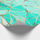Cadeau Papier d'écrêtage diamant Bleu doré (Coin)