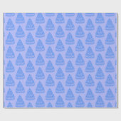 Cadeau Papier d'écrêtage d'impression de gâteau bleu (Plat)