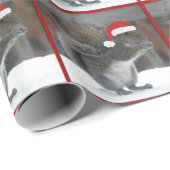 Cadeau Papier d'écureuil de Noël (Coin rond)