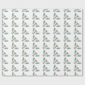 Cadeau Papier d'emballage 2 de Rosemaling (Plat)