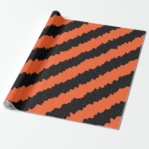 Cadeau papier d'emballage à bande d'halloween
