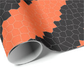 Cadeau papier d'emballage à bande d'halloween (Coin rond)