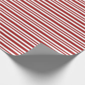 Cadeau papier d'emballage à bandes rouges (Coin)