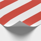 Cadeau papier d'emballage à bandes rouges blanches (Coin)