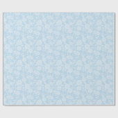 Cadeau Papier d'emballage à dentelle bleue (Plat)