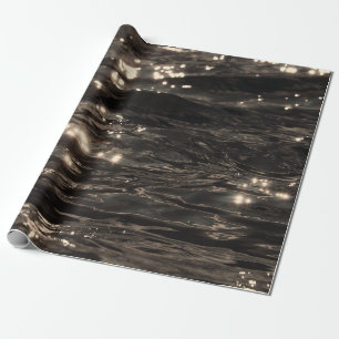 Cadeau Papier d'emballage à eau foncée