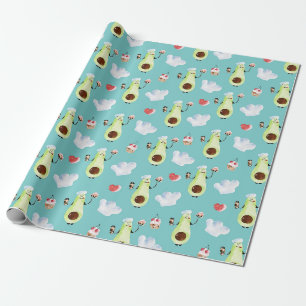 Cadeau Papier d'emballage à motif d'avocat