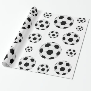Cadeau Papier d'emballage à motif de ballon de football