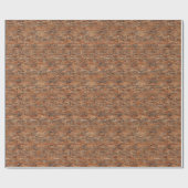 Cadeau Papier d'emballage à motif de brique (Plat)