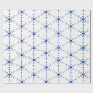 Cadeau Papier d'emballage à motif de flocon de diamant