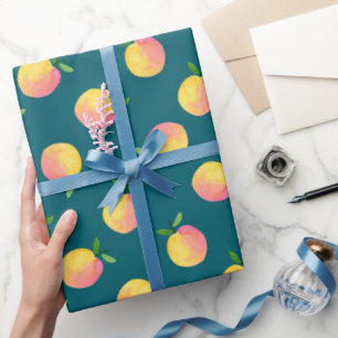 Cadeau Papier d'emballage à motif de pêche d'été doux