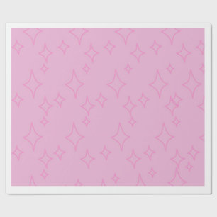 Cadeau Papier d'emballage à motif d'étoile scintillante r