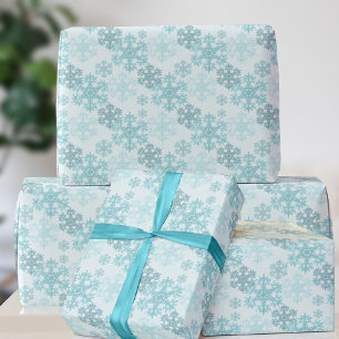 Cadeau Papier d'emballage à motif flocon de neige Glace d