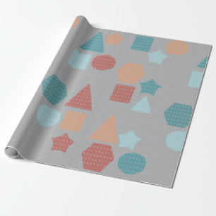 Cadeau Papier d'emballage à motif géométrique