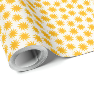Cadeau Papier d'emballage à motif soleil levant doré