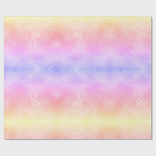 Cadeau Papier d'emballage à motif tie-dyed pastel, coloré