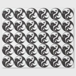 Cadeau Papier d'emballage à motif Yin Yang Pet Harmony - 