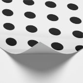 Cadeau Papier d'emballage à pois noir (Coin)