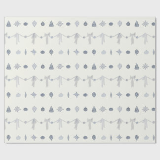 Cadeau Papier d'emballage à rayures d'ornement de Noël no