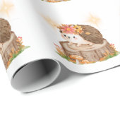 Cadeau Papier d'emballage à ressort de hérisson (Coin rond)