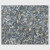 Cadeau Papier d'emballage à texture feuille de thé vert (Plat)