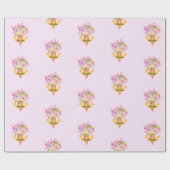 Cadeau Papier d'emballage à thème crème glacée de douche (Plat)