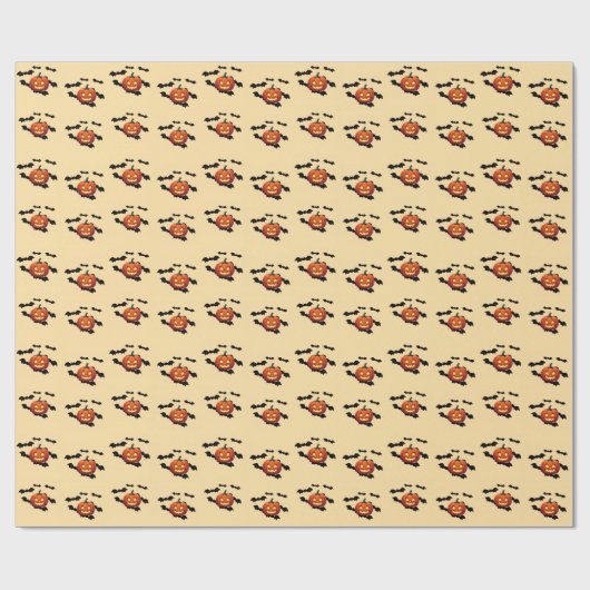 Cadeau Papier d'emballage à thème Halloween (Plat)